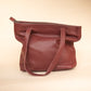 The Real McCaul Leathergoods Handbags The Michelle Handbag - Burgundy Australian Made Australian Owned Leather Women's HandBag Australian Made