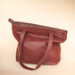 The Real McCaul Leathergoods Handbags The Michelle Handbag - Burgundy Australian Made Australian Owned Leather Women's HandBag Australian Made