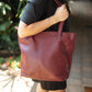 The Real McCaul Leathergoods Handbags The Michelle Handbag - Burgundy Australian Made Australian Owned Leather Women's HandBag Australian Made