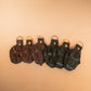 The Real McCaul Leathergoods Keyring Black / Gold / Split Keyring Crocodile Crown Keyring Australian Made Australian Owned Crocodile Key Fob Holder Belt Hook Made In Australia