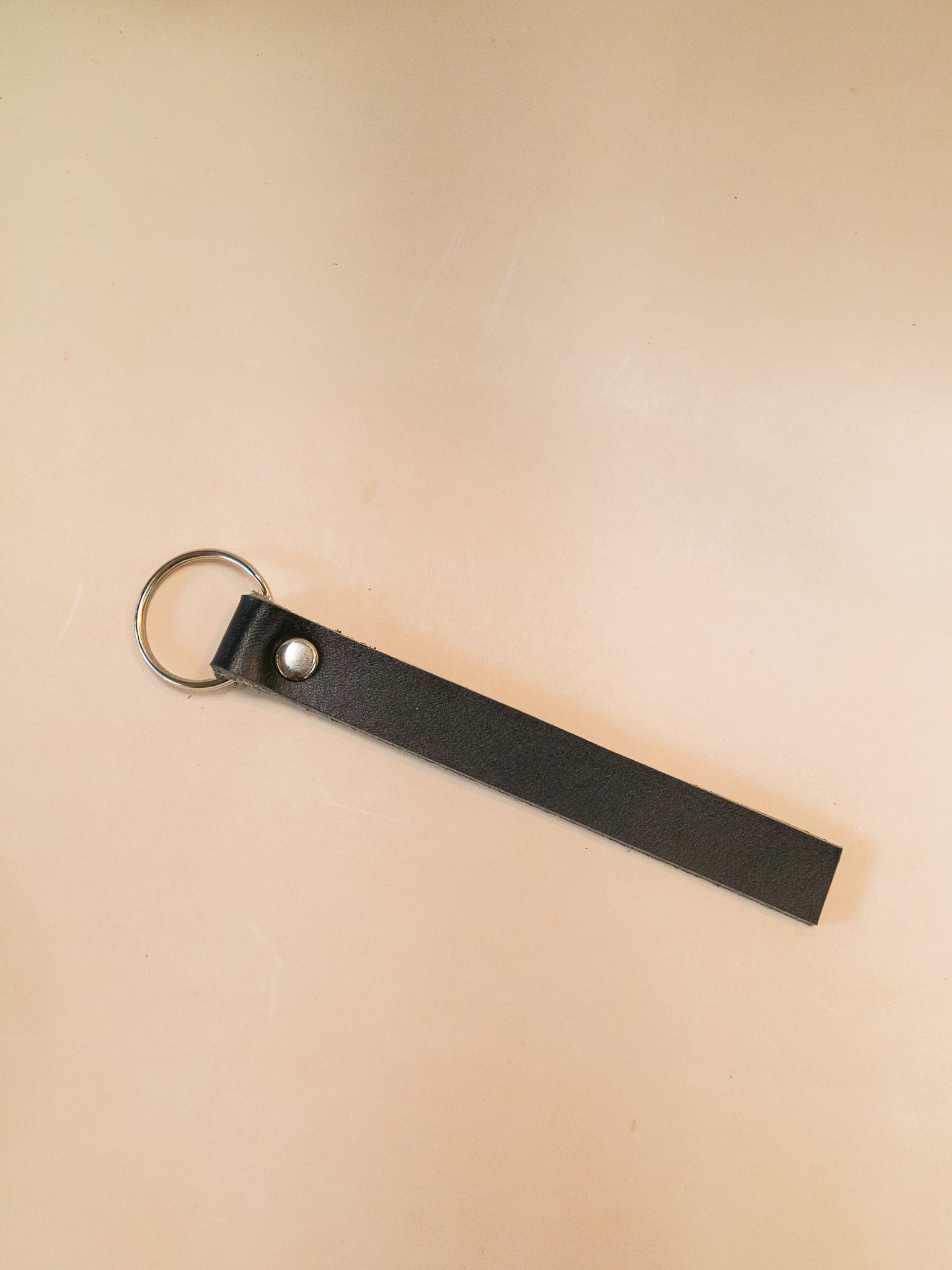 The Real McCaul Leathergoods Keyring Black Phone Number Leather Keyring Australian Made Australian Owned Personalised Leather Name Keyring Australian Made
