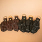 The Real McCaul Leathergoods Keyring Brown / Gold / Split Keyring Crocodile Crown Keyring Australian Made Australian Owned Crocodile Key Fob Holder Belt Hook Made In Australia