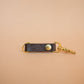 The Real McCaul Leathergoods Keyring Dark Brown Mini Belt Loop Key Chain Holder Australian Made Australian Owned Leather Key Fob Holder Belt Hook Made In Australia