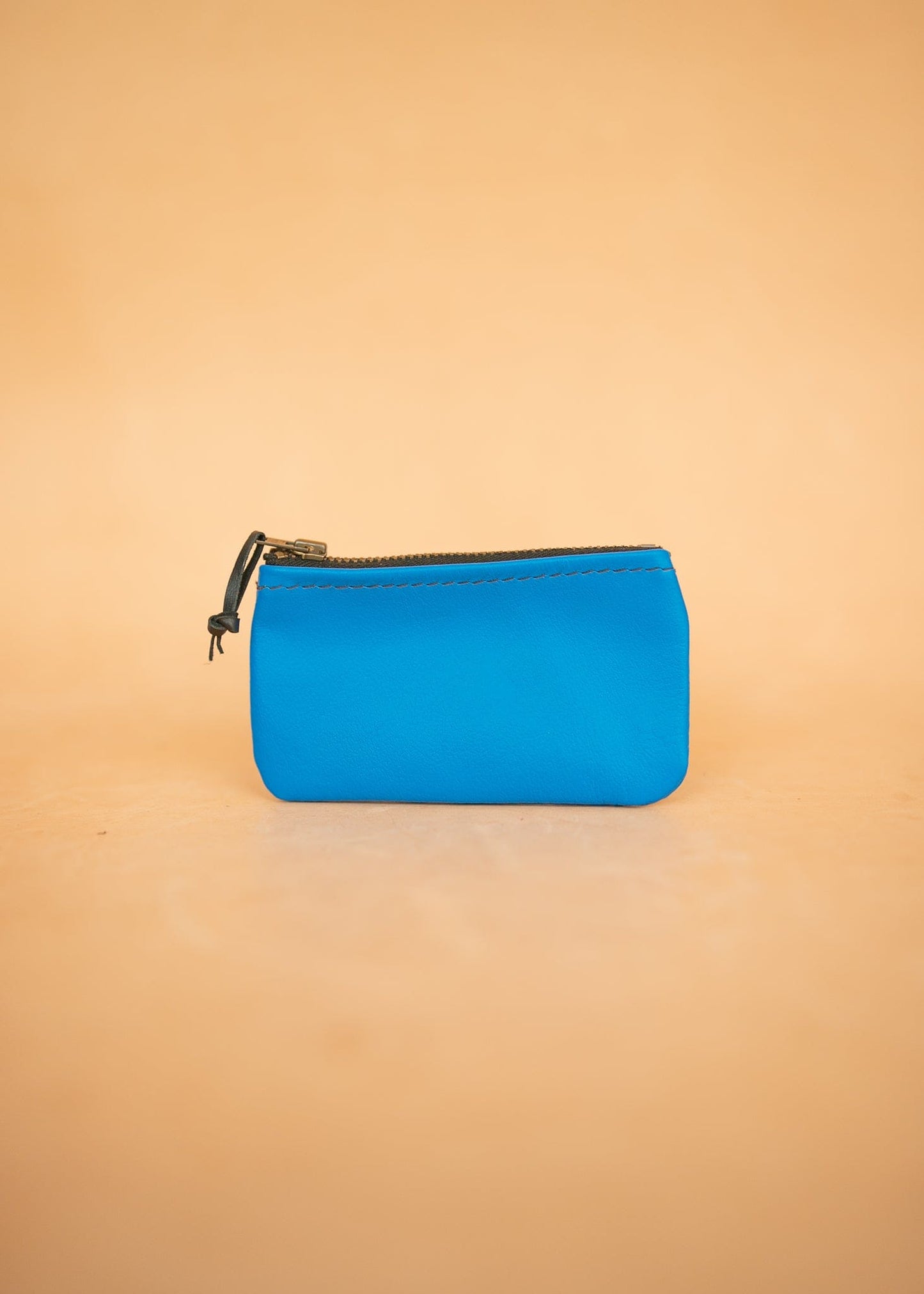 The Real McCaul Leathergoods Keyring Kangaroo / Dark Blue Simple Coin Pouch - Kangaroo Australian Made Australian Owned Double Sided Key & Coin Pouch- MADE IN AUSTRALIA - Genuine Leather