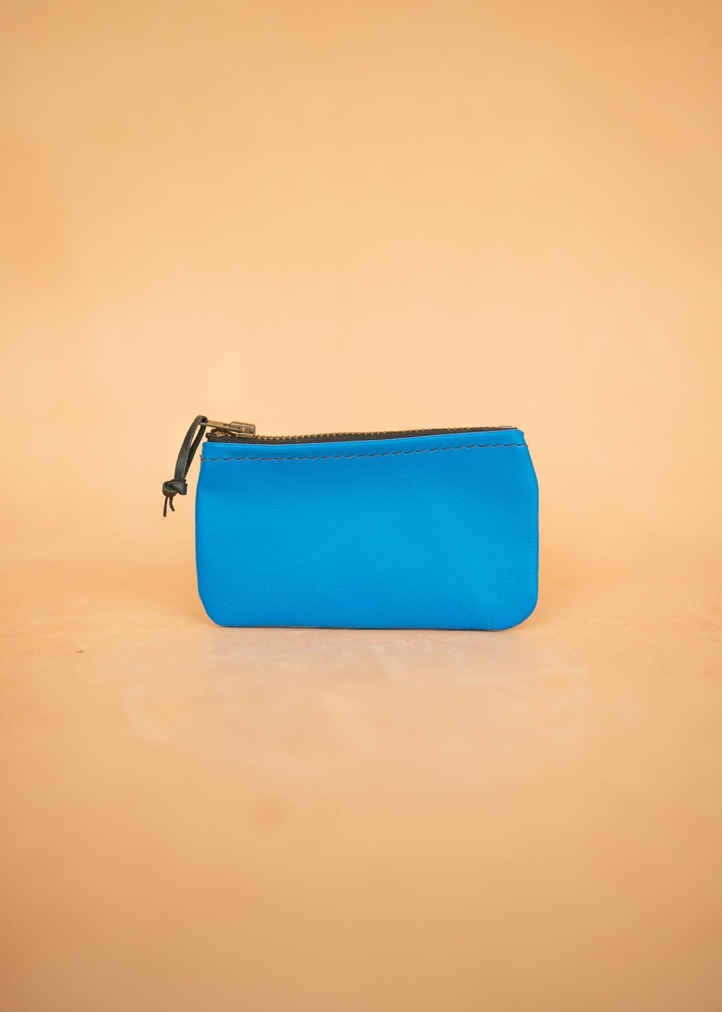 The Real McCaul Leathergoods Keyring Kangaroo / Dark Blue Simple Coin Pouch - Kangaroo Australian Made Australian Owned Double Sided Key & Coin Pouch- MADE IN AUSTRALIA - Genuine Leather