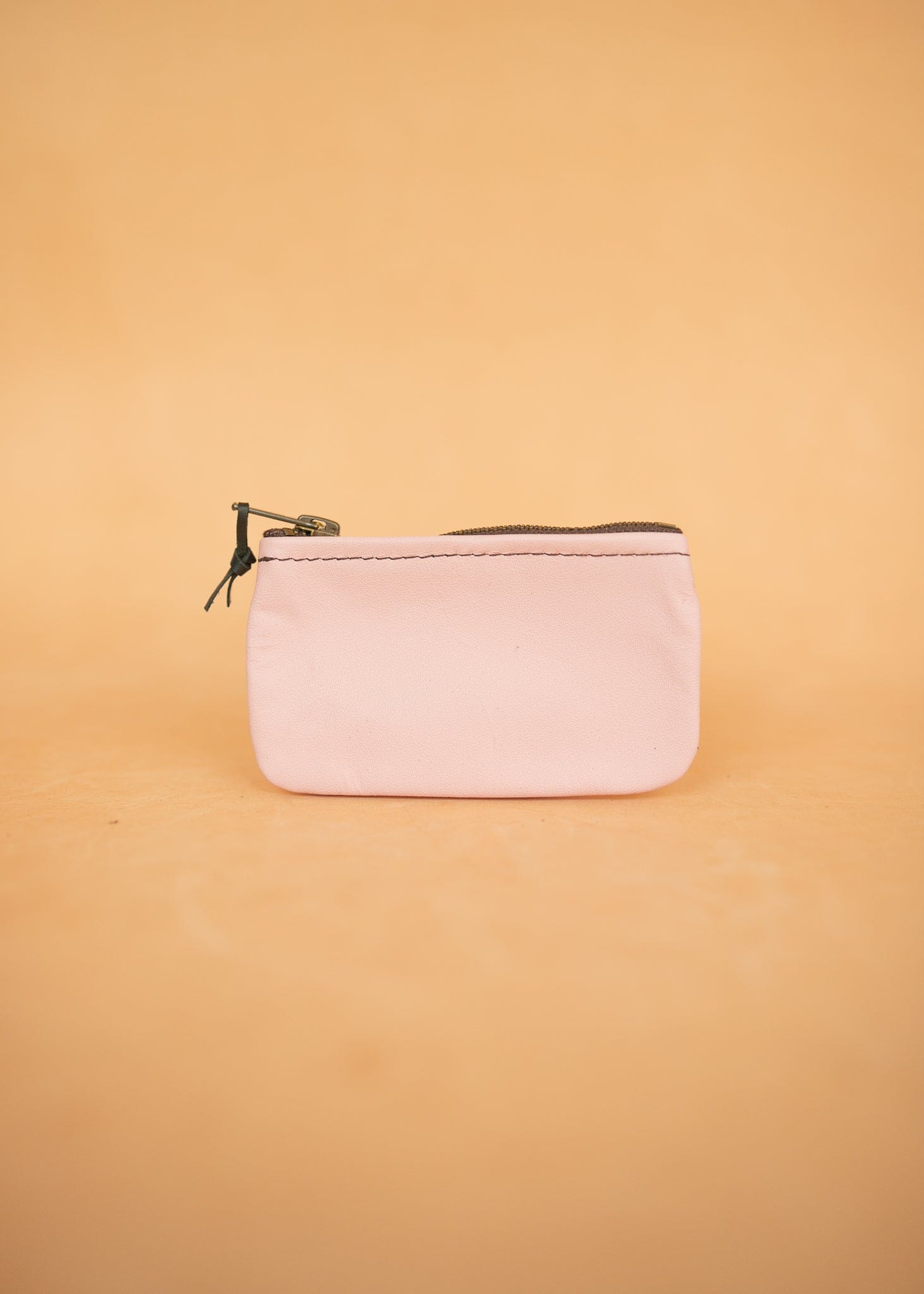 The Real McCaul Leathergoods Keyring Kangaroo / Dusty Pink Simple Coin Pouch - Kangaroo Australian Made Australian Owned Double Sided Key & Coin Pouch- MADE IN AUSTRALIA - Genuine Leather