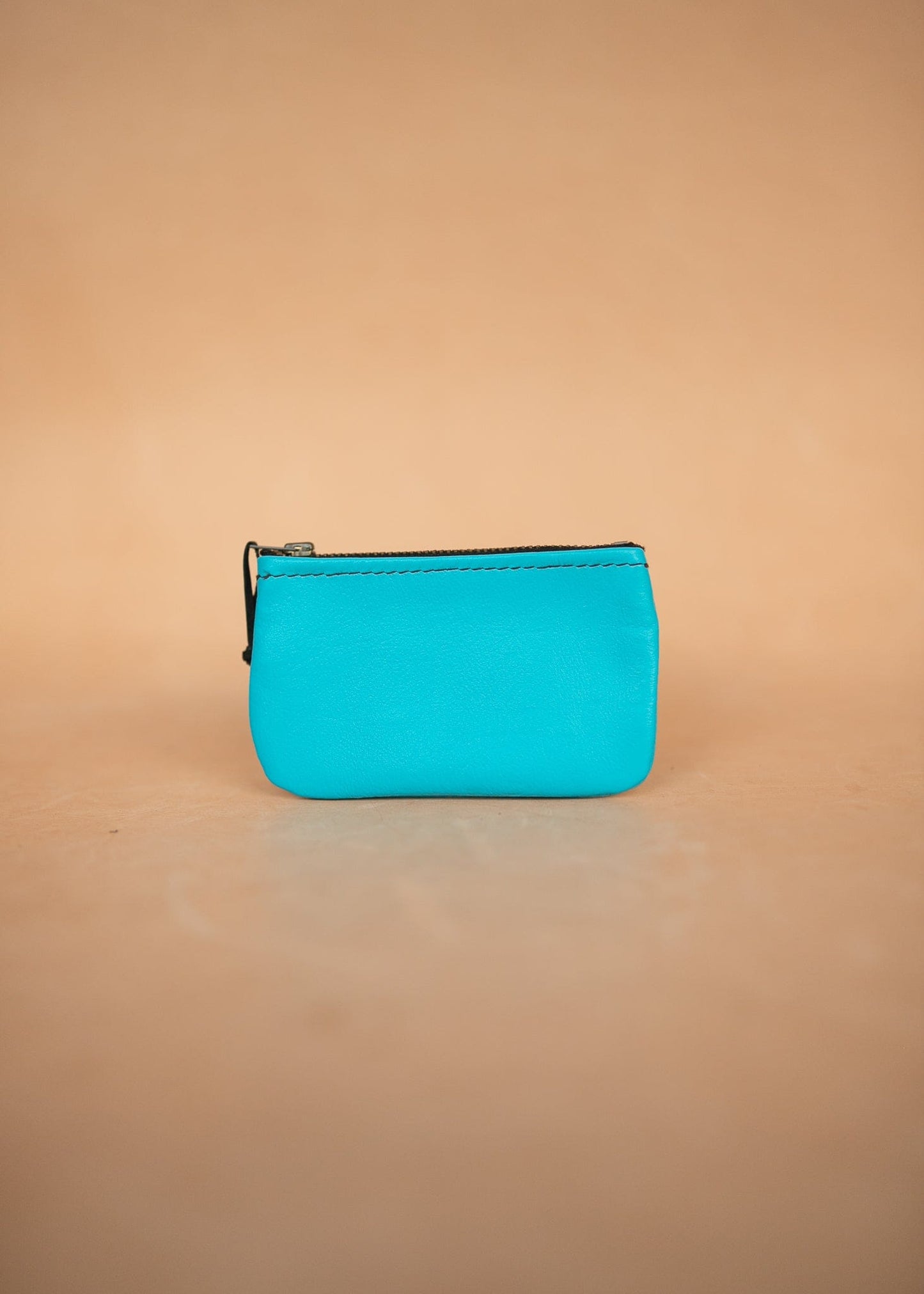 The Real McCaul Leathergoods Keyring Kangaroo / Light Blue Simple Coin Pouch - Kangaroo Australian Made Australian Owned Double Sided Key & Coin Pouch- MADE IN AUSTRALIA - Genuine Leather