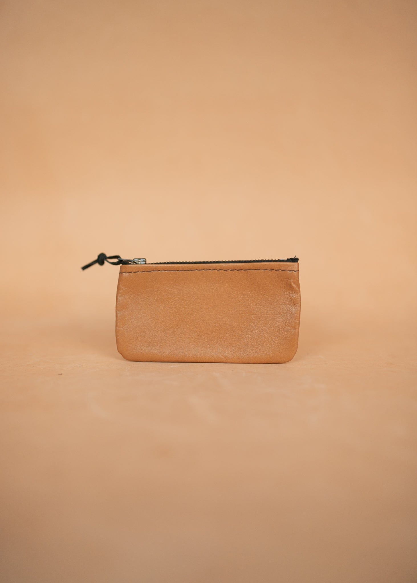 The Real McCaul Leathergoods Keyring Kangaroo / Tan Simple Coin Pouch - Kangaroo Australian Made Australian Owned Double Sided Key & Coin Pouch- MADE IN AUSTRALIA - Genuine Leather
