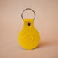 The Real McCaul Leathergoods Keyring Keyring Bag Charm - Smiley Face Australian Made Australian Owned Smiley Face Keyring Key Chain Bag Accessory Bag Charm Leather Made in Australia