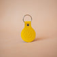 The Real McCaul Leathergoods Keyring Keyring Bag Charm - Smiley Face Australian Made Australian Owned Smiley Face Keyring Key Chain Bag Accessory Bag Charm Leather Made in Australia