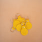 The Real McCaul Leathergoods Keyring Keyring Bag Charm - Smiley Face Australian Made Australian Owned Smiley Face Keyring Key Chain Bag Accessory Bag Charm Leather Made in Australia