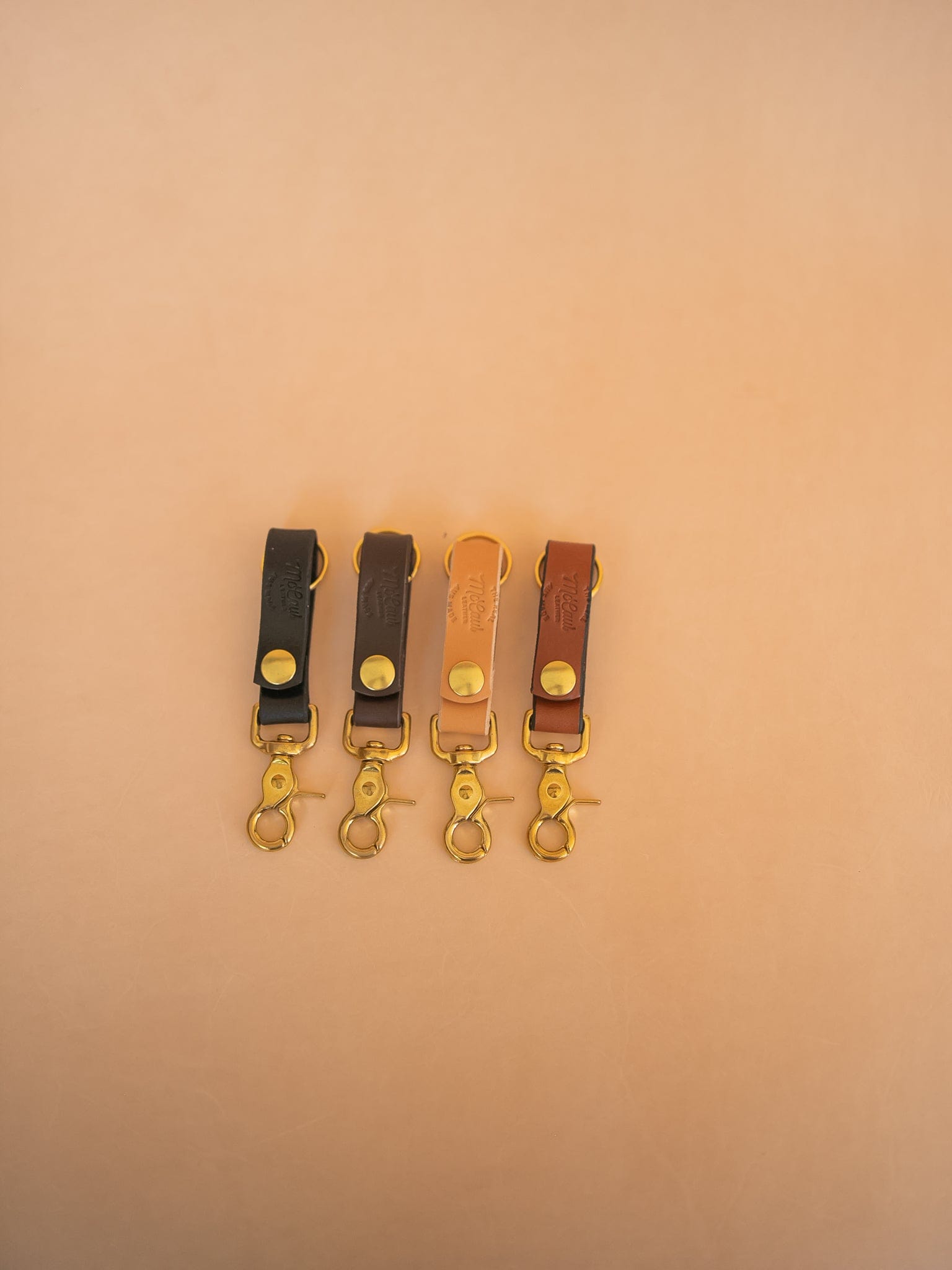 The Real McCaul Leathergoods Keyring Mini Belt Loop Key Chain Holder Australian Made Australian Owned Leather Key Fob Holder Belt Hook Made In Australia