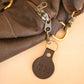 The Real McCaul Leathergoods Keyring Personalised Initials Keyring Bag Charm - Large Australian Made Australian Owned Personalised Leather Keyring Key Chain Bag Accessory Bag Charm Leather Made in Australia