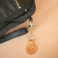 The Real McCaul Leathergoods Keyring Personalised Initials Keyring Bag Charm - Large Australian Made Australian Owned Personalised Leather Keyring Key Chain Bag Accessory Bag Charm Leather Made in Australia