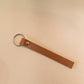 The Real McCaul Leathergoods Keyring Tan Phone Number Leather Keyring Australian Made Australian Owned Personalised Leather Name Keyring Australian Made