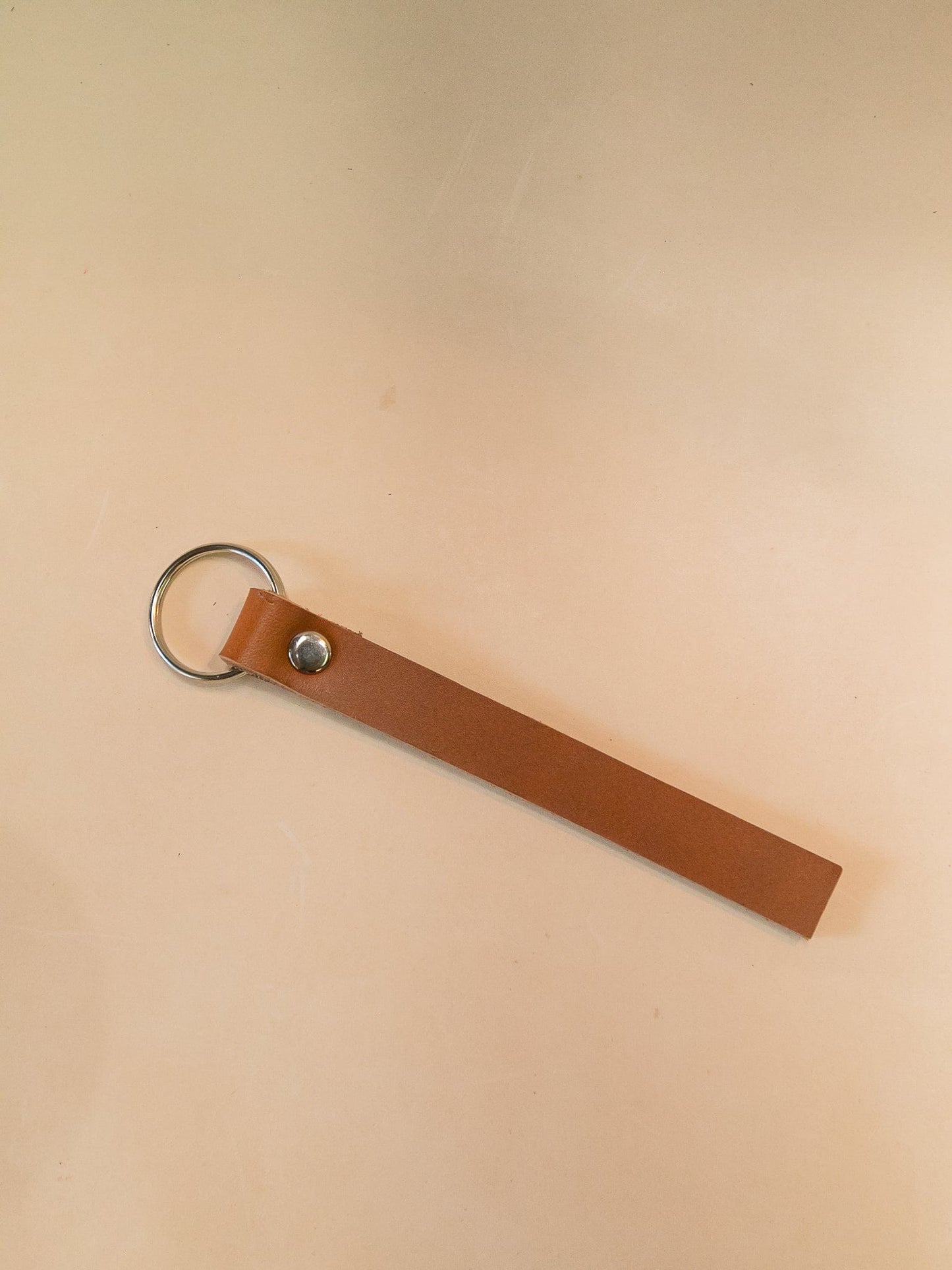 The Real McCaul Leathergoods Keyring Tan Phone Number Leather Keyring Australian Made Australian Owned Personalised Leather Name Keyring Australian Made