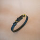 The Real McCaul Leathergoods Pet Collars & Harnesses Classic Dog Collar - 18mm - Black Australian Made Australian Owned Leather Dog Collar with Brass Fittings- Australian Made