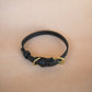 The Real McCaul Leathergoods Pet Collars & Harnesses Classic Dog Collar - 18mm - Black Australian Made Australian Owned Leather Dog Collar with Brass Fittings- Australian Made
