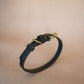 The Real McCaul Leathergoods Pet Collars & Harnesses Classic Dog Collar - 18mm - Black Australian Made Australian Owned Leather Dog Collar with Brass Fittings- Australian Made