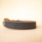 The Real McCaul Leathergoods Pet Collars & Harnesses Classic Dog Collar - 25mm - Vintage Rustic Brown Australian Made Australian Owned Leather Dog Collar with Brass Fittings- Australian Made