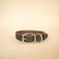 The Real McCaul Leathergoods Pet Collars & Harnesses Classic Dog Collar - 25mm - Vintage Rustic Brown Australian Made Australian Owned Leather Dog Collar with Brass Fittings- Australian Made