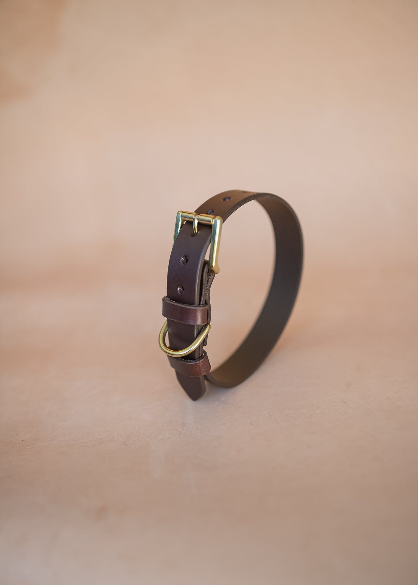 The Real McCaul Leathergoods Pet Collars & Harnesses Classic Dog Collar - 30mm - Burgundy Australian Made Australian Owned Leather Dog Collar with Brass Fittings- Australian Made