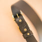 The Real McCaul Leathergoods Pet Collars & Harnesses Classic Dog Collar - 32mm - Black Australian Made Australian Owned Leather Dog Collar with Brass Fittings- Australian Made