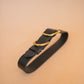 The Real McCaul Leathergoods Pet Collars & Harnesses Classic Dog Collar - 32mm - Black Australian Made Australian Owned Leather Dog Collar with Brass Fittings- Australian Made