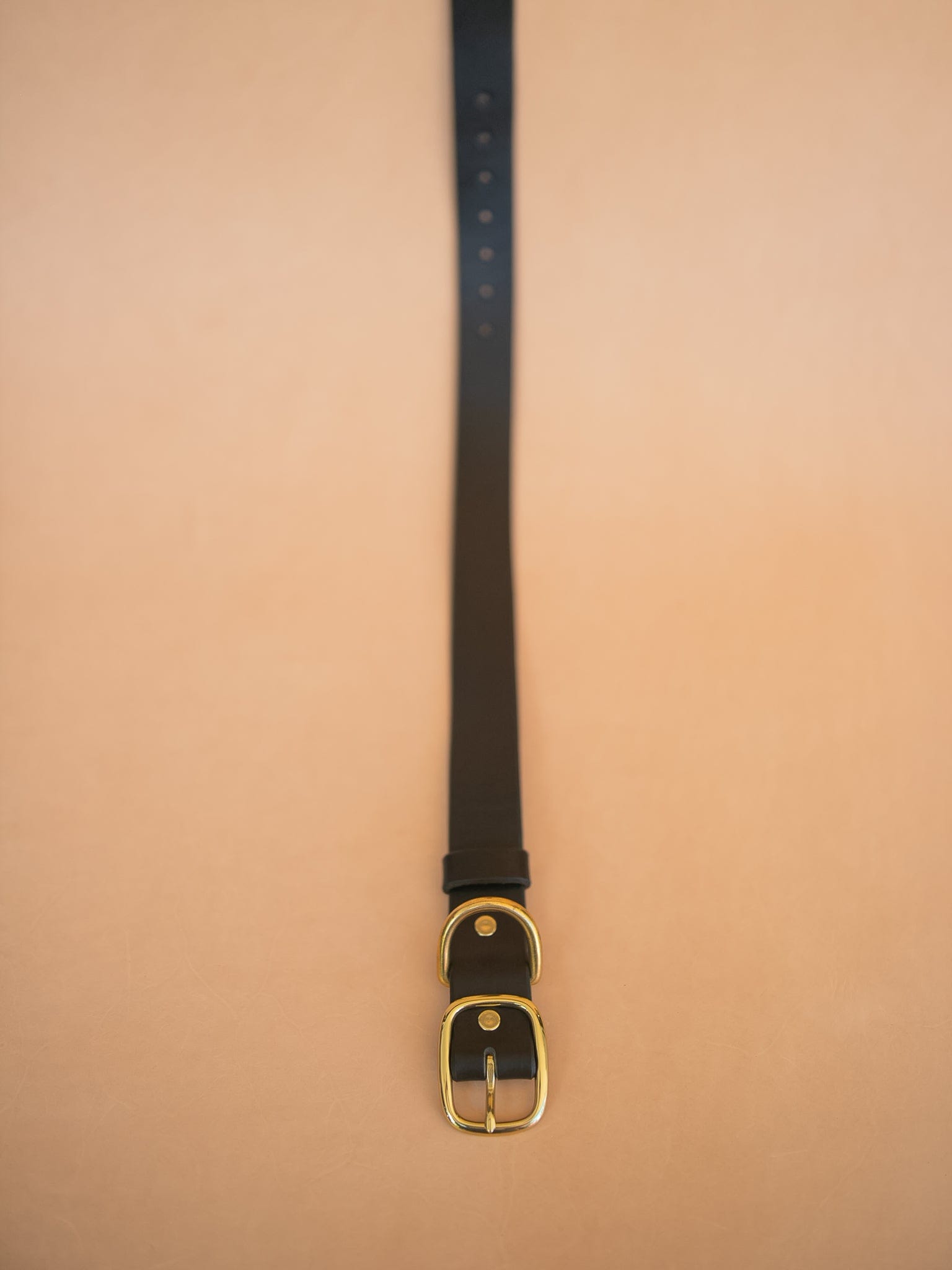 The Real McCaul Leathergoods Pet Collars & Harnesses Classic Dog Collar - 32mm - Black Australian Made Australian Owned Leather Dog Collar with Brass Fittings- Australian Made