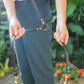 The Real McCaul Leathergoods Pet Leashes Hands Free Long Crossbody Dog Leash - 20mm - Dark Brown Australian Made Australian Owned Leather Dog Lead or Leash - HandMade In Australia- Brass Fittings