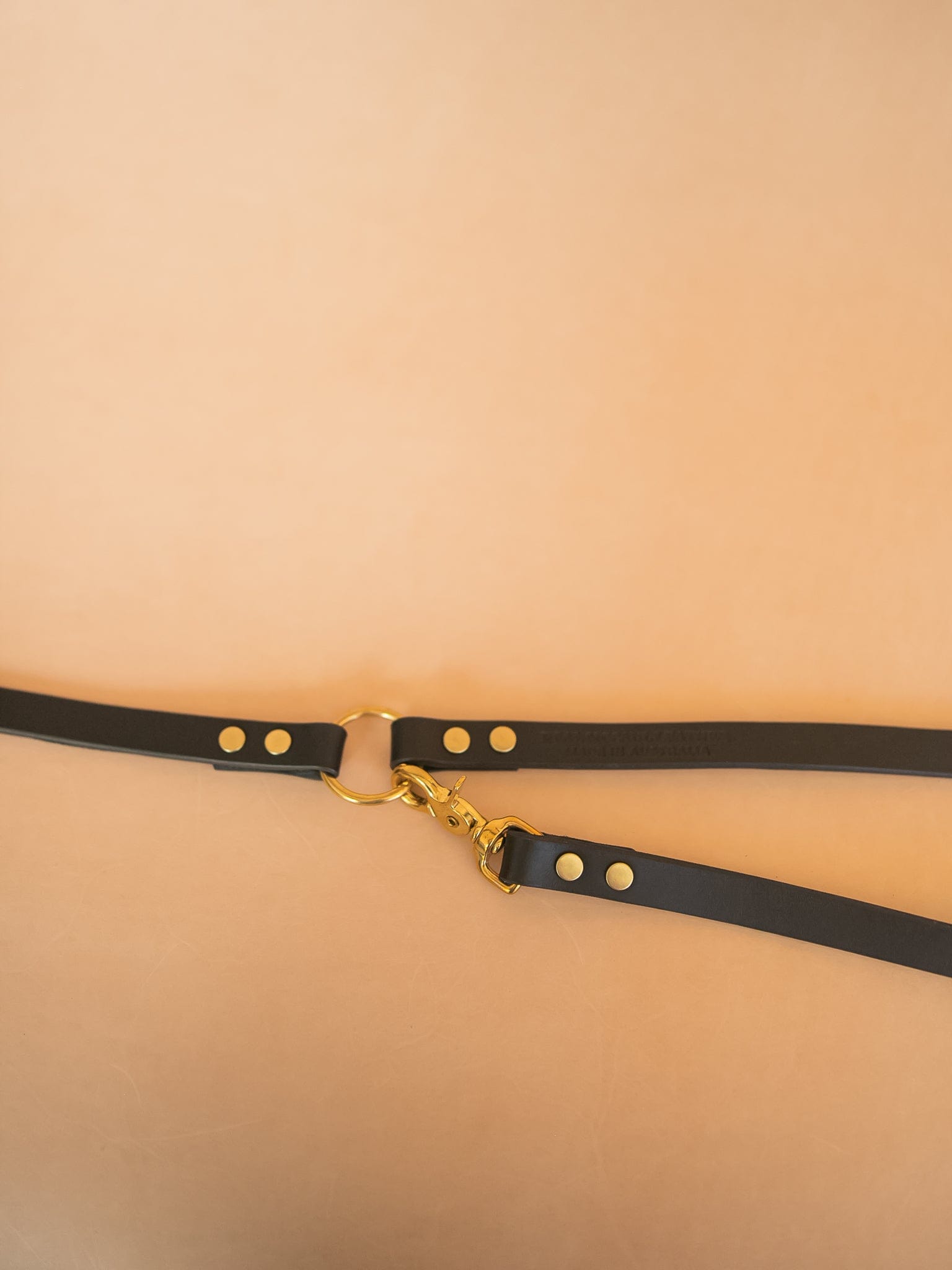 The Real McCaul Leathergoods Pet Leashes Hands Free Long Crossbody Dog Leash - 20mm - Dark Brown Australian Made Australian Owned Leather Dog Lead or Leash - HandMade In Australia- Brass Fittings