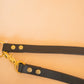 The Real McCaul Leathergoods Pet Leashes Hands Free Long Crossbody Dog Leash - 20mm - Dark Brown Australian Made Australian Owned Leather Dog Lead or Leash - HandMade In Australia- Brass Fittings