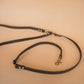 The Real McCaul Leathergoods Pet Leashes Hands Free Long Crossbody Dog Leash - 20mm - Dark Brown Australian Made Australian Owned Leather Dog Lead or Leash - HandMade In Australia- Brass Fittings