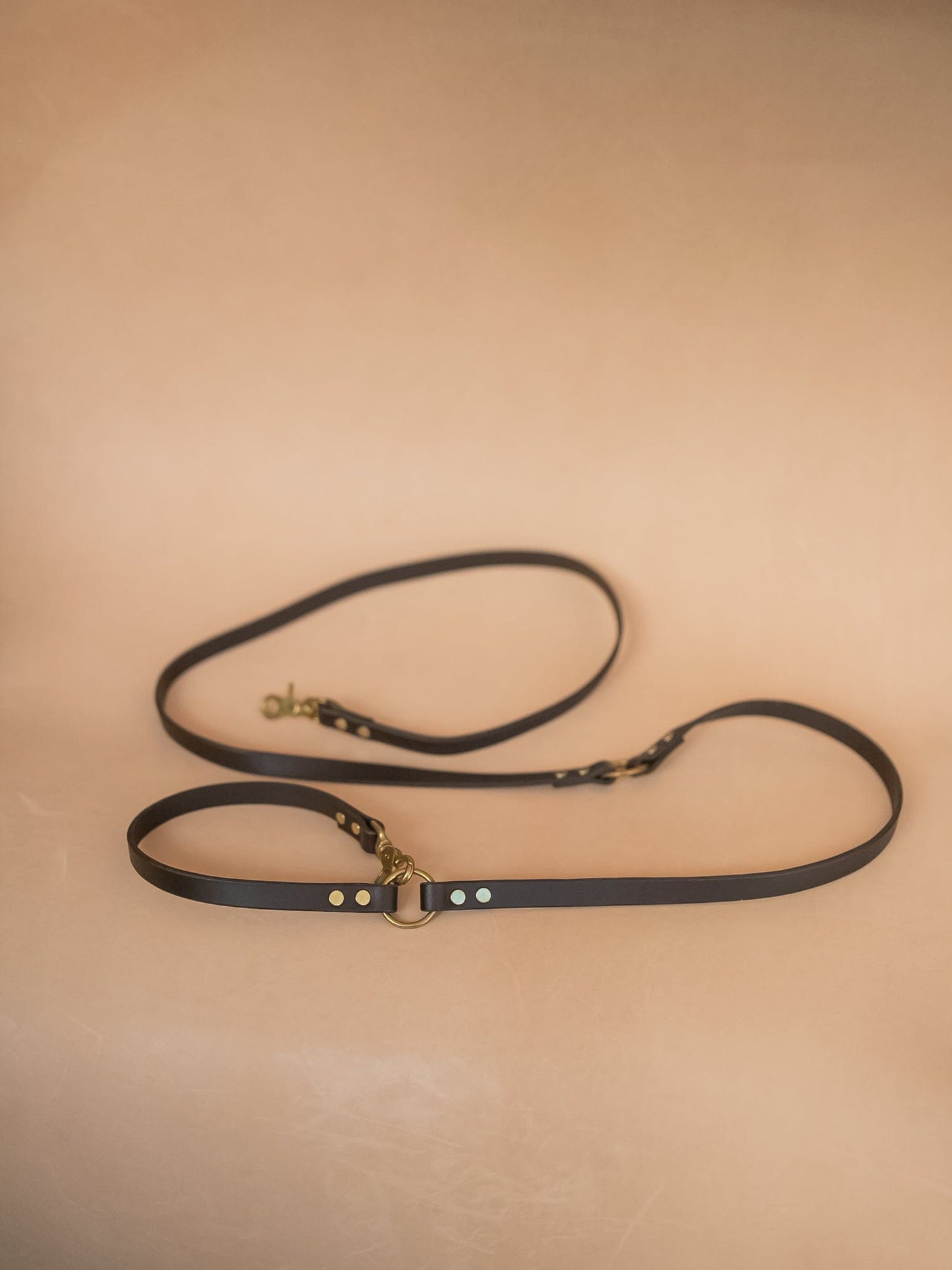 The Real McCaul Leathergoods Pet Leashes Hands Free Long Crossbody Dog Leash - 20mm - Dark Brown Australian Made Australian Owned Leather Dog Lead or Leash - HandMade In Australia- Brass Fittings