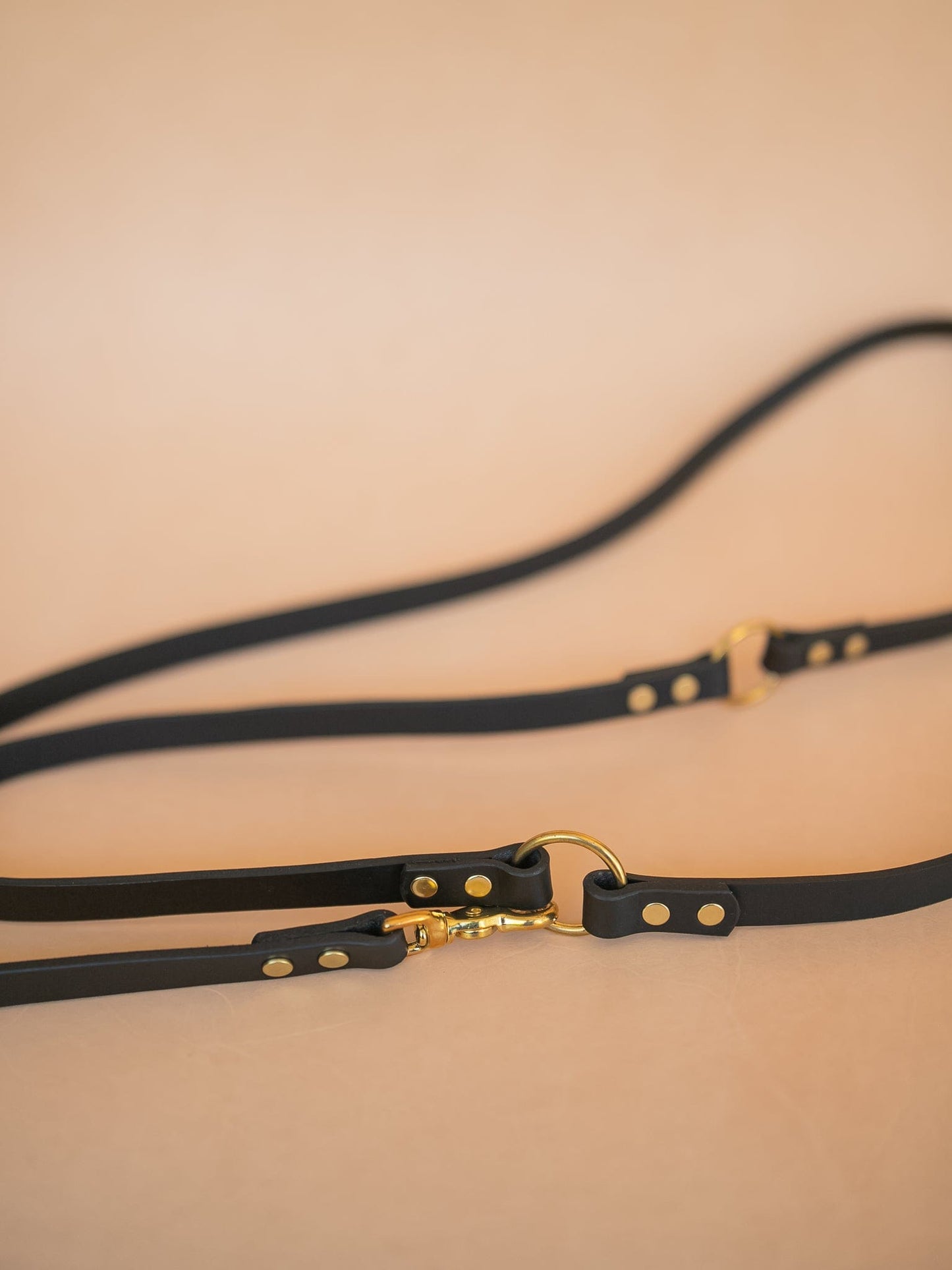 The Real McCaul Leathergoods Pet Leashes Hands Free Long Crossbody Dog Leash - 20mm - Dark Brown Australian Made Australian Owned Leather Dog Lead or Leash - HandMade In Australia- Brass Fittings