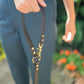 The Real McCaul Leathergoods Pet Leashes Hands Free Long Crossbody Dog Leash - 20mm - Dark Brown Australian Made Australian Owned Leather Dog Lead or Leash - HandMade In Australia- Brass Fittings