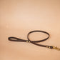 The Real McCaul Leathergoods Pet Leashes Narrow Dog Leash - Burgundy Australian Made Australian Owned Leather Dog Lead or Leash - HandMade In Australia- Brass Fittings