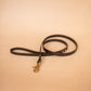 The Real McCaul Leathergoods Pet Leashes Narrow Dog Leash - Dark Brown Australian Made Australian Owned Leather Dog Lead or Leash - HandMade In Australia- Brass Fittings