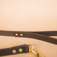 The Real McCaul Leathergoods Pet Leashes Wide Dog Leash 25mm- Dark Brown Australian Made Australian Owned Leather Dog Collar and Lead with Brass Fittings- Australian Made