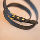 The Real McCaul Leathergoods Plain Narrow 20mm Belt - Black Australian Made Australian Owned Solid Leather Narrow Belt Made In Australia - 20mm  - Black
