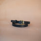 The Real McCaul Leathergoods Plain Narrow 20mm Belt - Black Australian Made Australian Owned Solid Leather Narrow Belt Made In Australia - 20mm  - Black