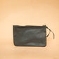 The Real McCaul Leathergoods Purses Clementine Clutch - Cowhide - Black Australian Made Australian Owned Clementine Leather Clutch- Made In Australia YKK Zips