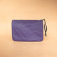 The Real McCaul Leathergoods Purses Clementine Clutch - Kangaroo - Purple Australian Made Australian Owned Clementine Leather Clutch- Made In Australia YKK Zips