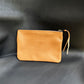 The Real McCaul Leathergoods Purses Tan / Kangaroo / Silver Clementine Clutch - Kangaroo Australian Made Australian Owned Clementine Leather Clutch- Made In Australia YKK Zips