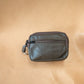 The Real McCaul Leathergoods Purses Two Zip Key Belt Pouch - Cowhide Australian Made Australian Owned Double Zip Leather Key Belt Purse Made In Australia