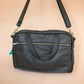 The Real McCaul Leathergoods Shoulder Bags Jack Satchel - Cowhide - Black Australian Made Australian Owned Jack Laptop Leather Travel Satchel Briefcase- Made In Australia