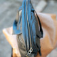 The Real McCaul Leathergoods Shoulder Bags Jack Satchel - Cowhide - Black Australian Made Australian Owned Jack Laptop Leather Travel Satchel Briefcase- Made In Australia
