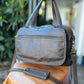 The Real McCaul Leathergoods Shoulder Bags Jack Satchel - Cowhide - Dark Brown Australian Made Australian Owned Jack Laptop Leather Travel Satchel Briefcase- Made In Australia