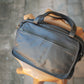 The Real McCaul Leathergoods Shoulder Bags Jack Satchel - Cowhide - Dark Brown Australian Made Australian Owned Jack Laptop Leather Travel Satchel Briefcase- Made In Australia