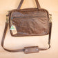 The Real McCaul Leathergoods Shoulder Bags Jack Satchel - Cowhide - Premium Marble Brown Australian Made Australian Owned Jack Laptop Leather Travel Satchel Briefcase- Made In Australia